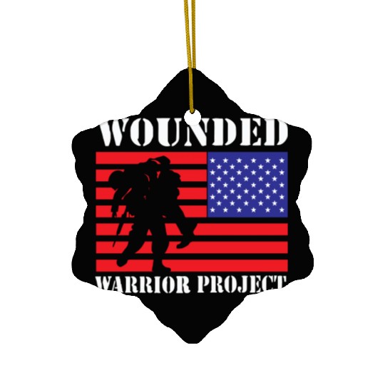 Wounded Warrior Project Us Flag Ceramic Ornaments