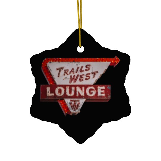 Trails West Lounge Route 66 Tucumcari New Mexico Ceramic Ornaments