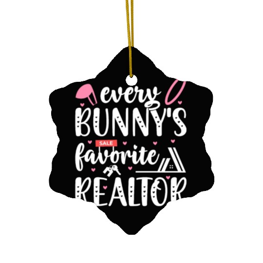 Realtor Easter Real Estate Agent Ceramic Ornaments