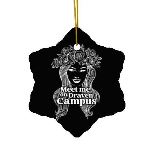 Meet Me On Draven Campus Apparel Ceramic Ornaments