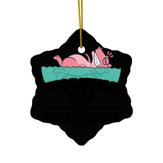 Dragon children swim swim course Ceramic Ornaments