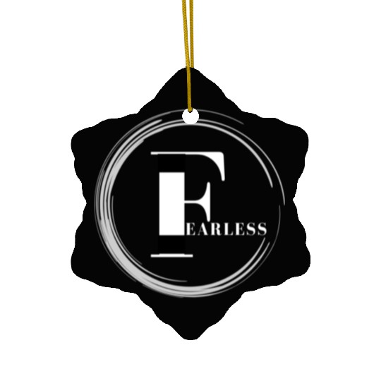 Fearless Circle (Bold and Beautiful) Ceramic Ornaments