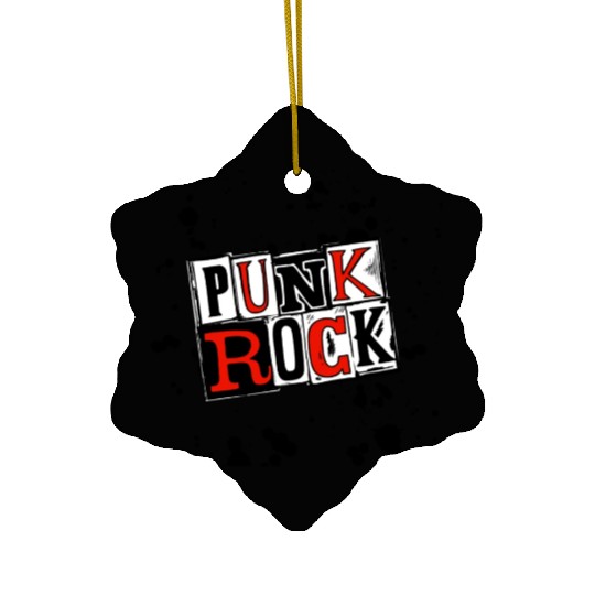 PUNK ROCK Ceramic Ornaments