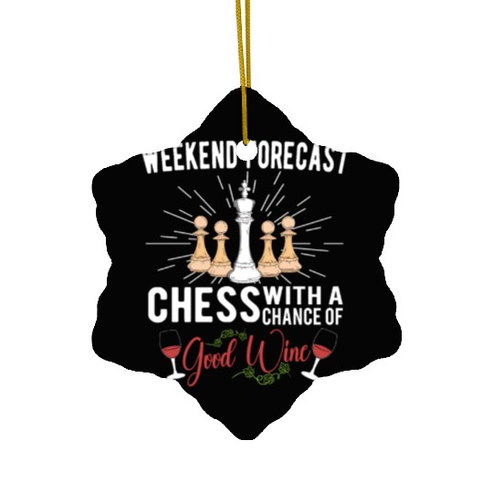 CHESS PLAYER CHESSBOARD CHESS GAME BOARD GAME GIFT Ceramic Ornaments