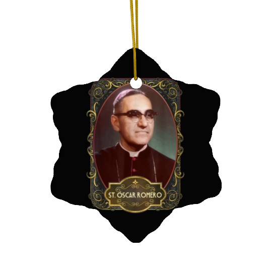 Saint Oscar Romero El Salvador Catholic Saint Mons Ceramic Ornaments