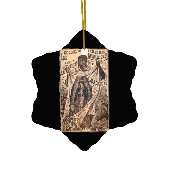 St Juan Diego Our Lady of Guadalupe Vintage Mary C Ceramic Ornaments