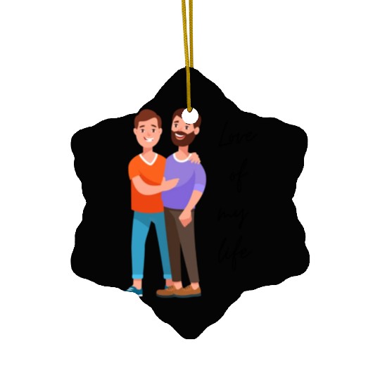 lesbian lgbtq pride valentine day 2023 valentines Ceramic Ornaments