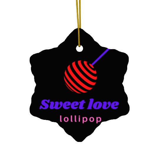 Sweet love -lollipop Ceramic Ornaments