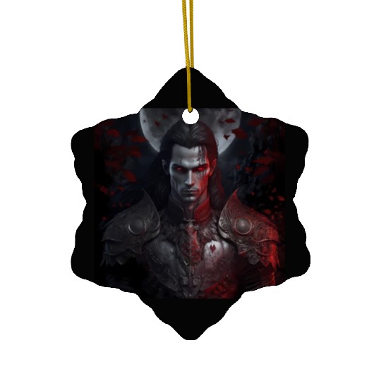 Dark fantasy vampire version 8 Ceramic Ornaments
