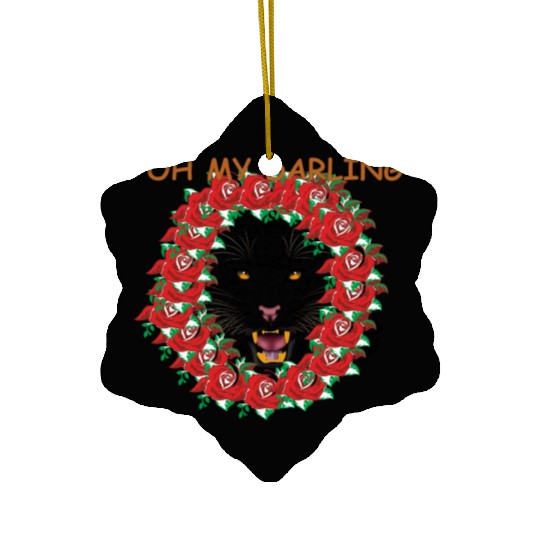 Romantic Leopard Ceramic Ornaments