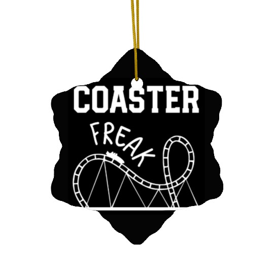 Roller Coaster freak Ceramic Ornaments
