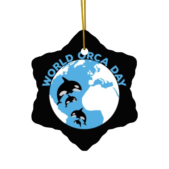 World Orca Day Ceramic Ornaments