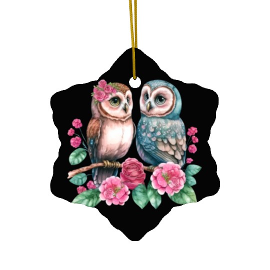 Owl Animal Cute Wild Bird Zoo Forest Nature Child Ceramic Ornaments