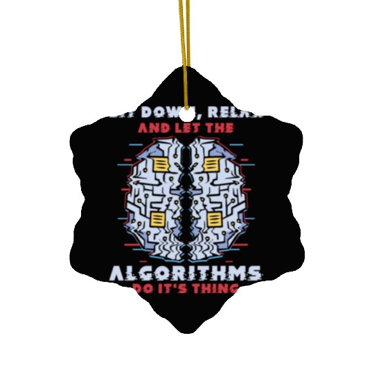 Computer Algorithm Programmer Artificial Ceramic Ornaments