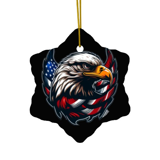 American Pride Ceramic Ornaments