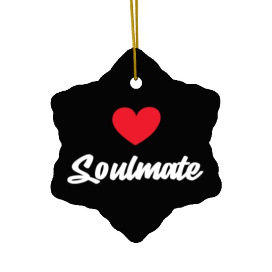 Soulmate Valentine's Day Ceramic Ornaments