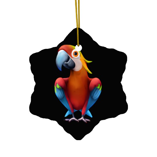 Macaw Ceramic Ornaments
