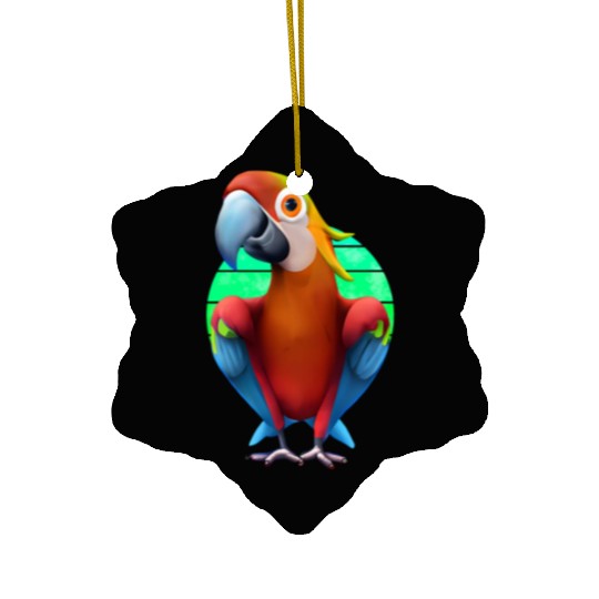 Macaw Ceramic Ornaments