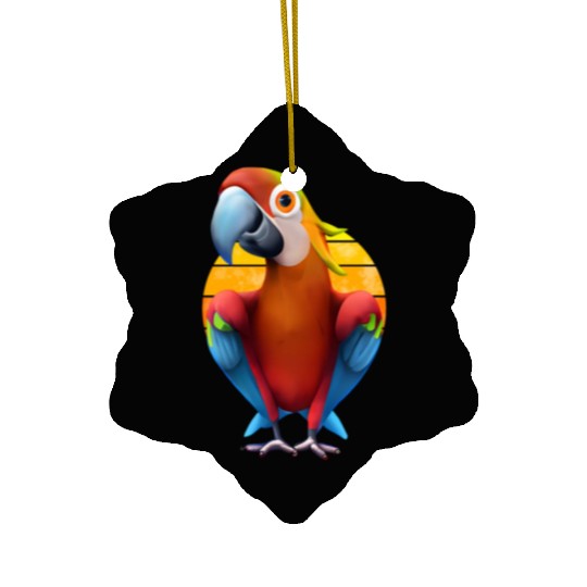 Macaw Ceramic Ornaments