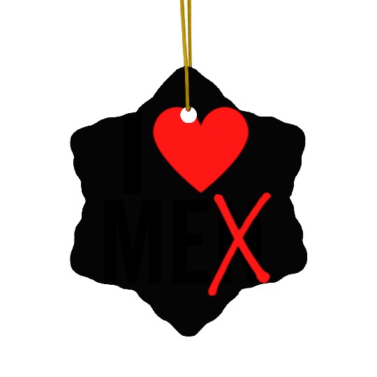 I Love Men I Love Me Ceramic Ornaments