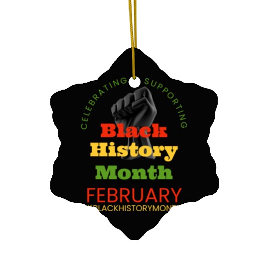Celebrating Black History with a Fist Ceramic Ornaments