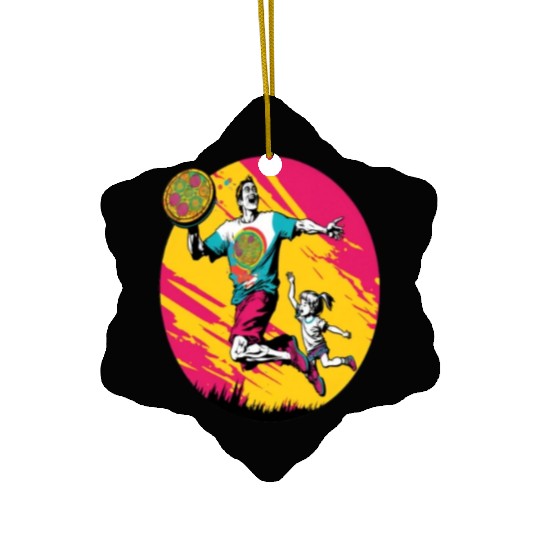 Ultimate Frisbee Retirement Appreciation Pop Art Ceramic Ornaments