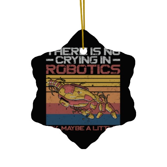 Robot Robotics Engineer Retro Ceramic Ornaments