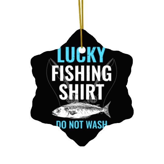 Lucky Fishing Ceramic Ornaments for Fish Hunter and Fisherman