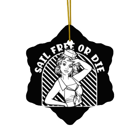 Sailing Sailor Freedom Ceramic Ornaments