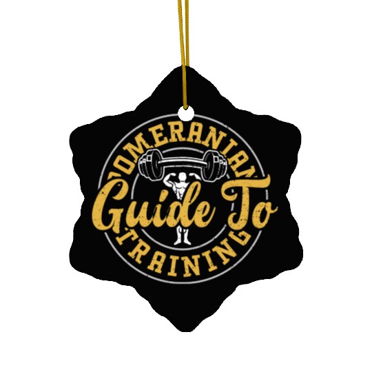 Pomeranian Guide To Training - Gym Ceramic Ornaments