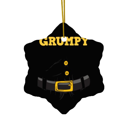 Grumpy Santa Claus - Ugly Christmas Ceramic Ornaments