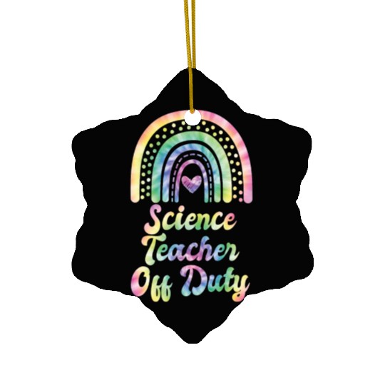 Vacation physics teacher off duty physics teacher Ceramic Ornaments