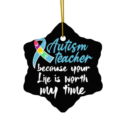 Autism Teacher Ceramic Ornaments