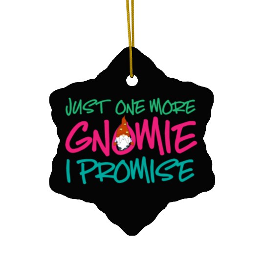 Gnomes - Gnome Collecting - Gnome Collector Ceramic Ornaments