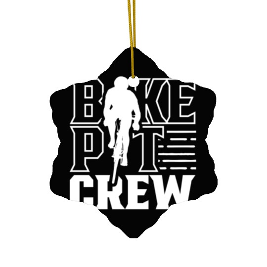 Bike Pit Crew Bicycle Mechanic Bike Race Racing Ceramic Ornaments