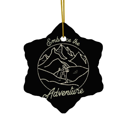 Embrace the Adventure - Mountaineering Ceramic Ornaments