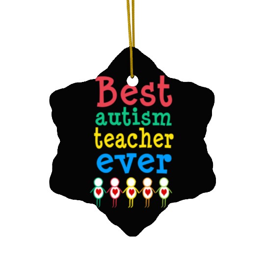 Autism Teacher Gift Ceramic Ornaments