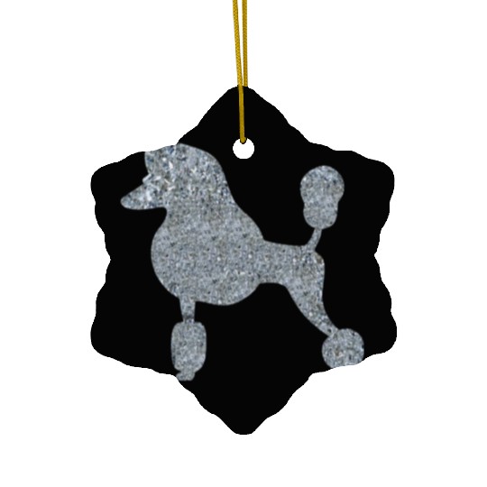Diamond Standard Poodle Ceramic Ornaments