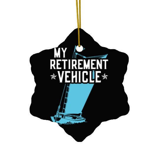 Retired Sailor Sailing Retirement Plan Ceramic Ornaments