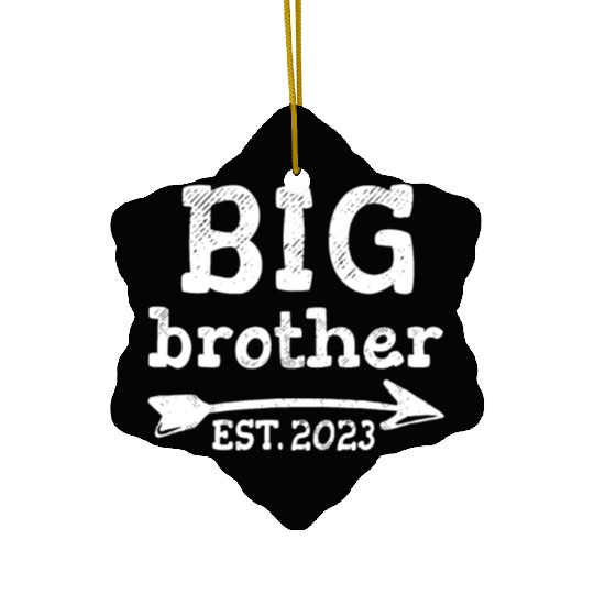 Promoted to Big Bro 2023 Leveled Up To Big Brother Ceramic Ornaments