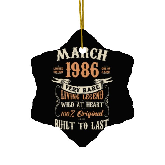 March 1986 Birthday Surprise Ceramic Ornaments