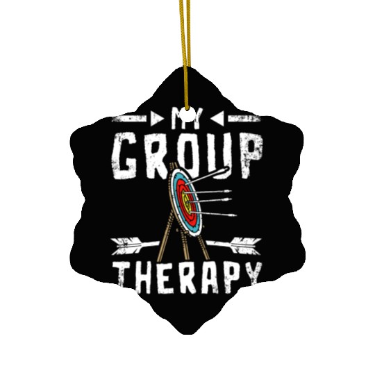 My group therapy Archery Ceramic Ornaments