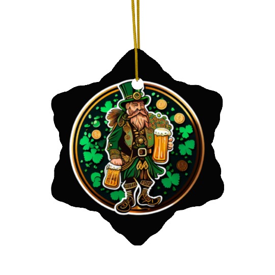 Happy St Patricks Day Ceramic Ornaments,Lucky Ceramic Ornaments