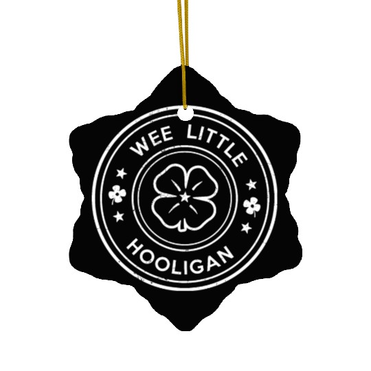 Wee Little Hooligan Ceramic Ornaments