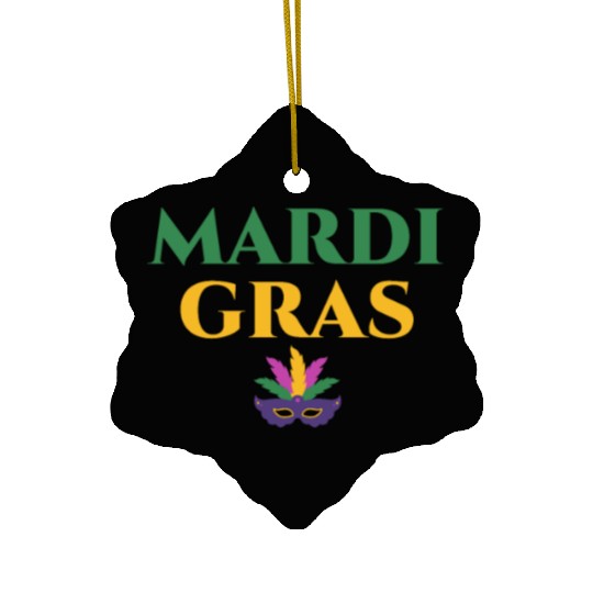 Mardi Gras Carnival Fiesta Party Louisiana New Orl Ceramic Ornaments