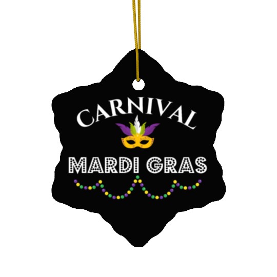 Mardi Gras Carnival Fiesta Party Louisiana New Orl Ceramic Ornaments