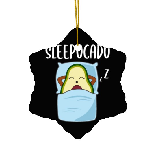 Avocado Sleepshirt Pajamas Gift Ceramic Ornaments