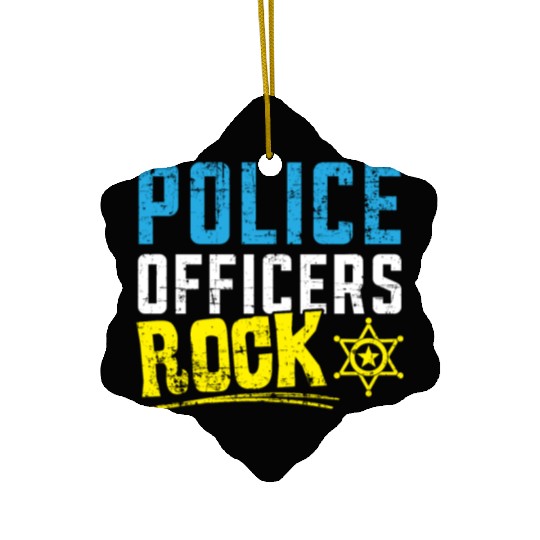 Military Police Officer Cop Law Enforcement Ceramic Ornaments