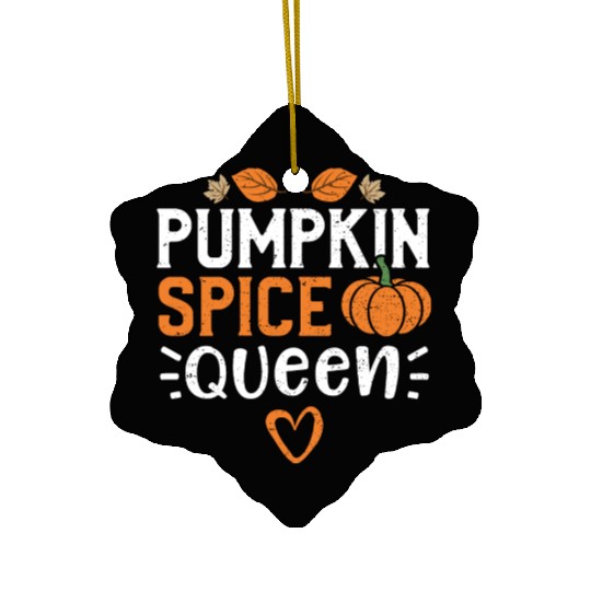 Pumpkin Spice Queen - Pumpkin Ceramic Ornaments