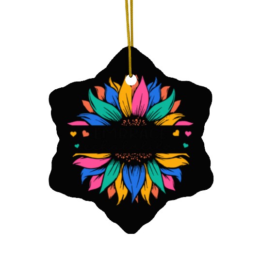 Embrace Echolalia Special Education Teacher Ceramic Ornaments